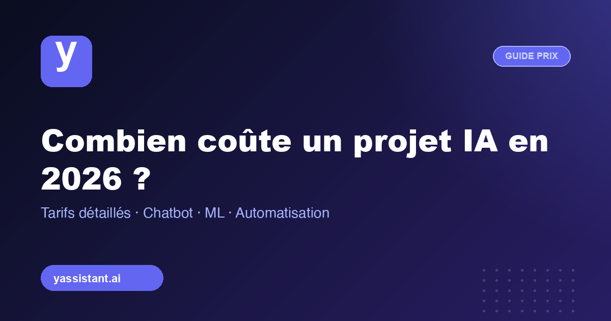 Les facteurs qui déterminent le budget d'un projet IA en 2026 : périmètre, données, intégration
